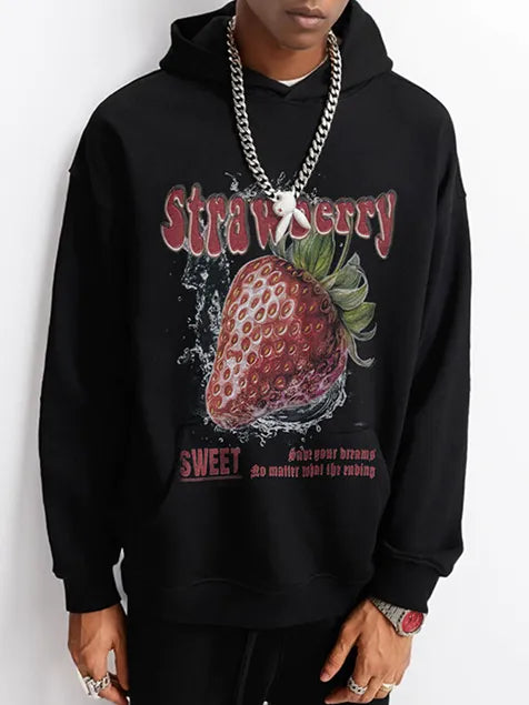 360g Strawberry Wash Old Cotton Hoodie