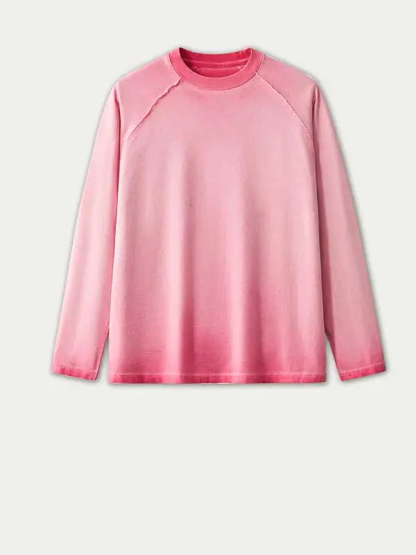 Men's Retro Washed Long Sleeve T-Shirt