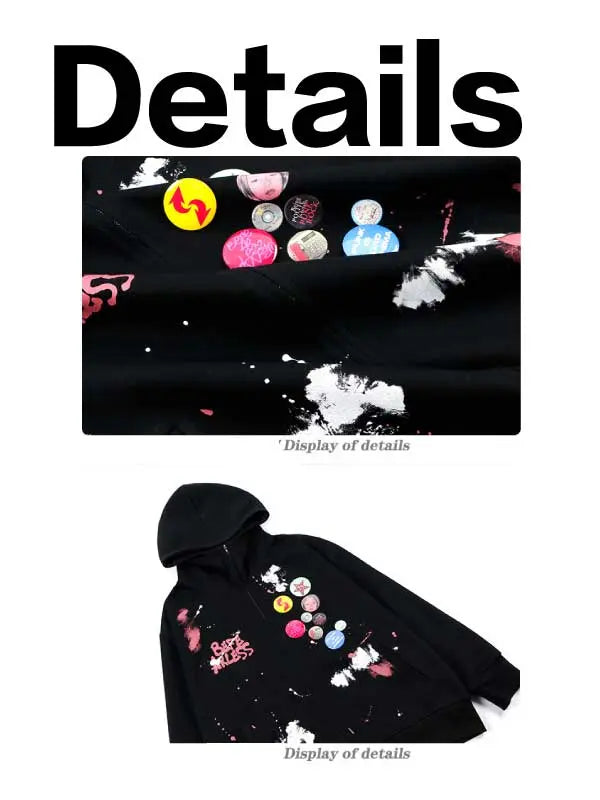 Girl's High Street Graphic Zip Up Hoodie