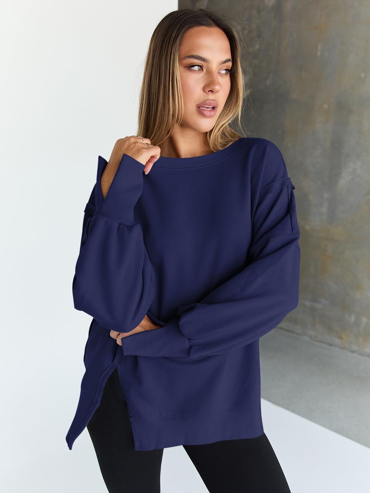 Womens Oversized Sweatshirts Hoodies Crewneck Shirts Fall Outfits
