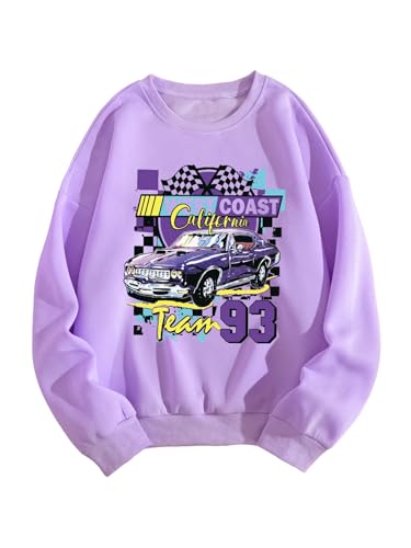 Women's Letter Graphic Print Long Sleeve Sweatshirt Pullover Tops