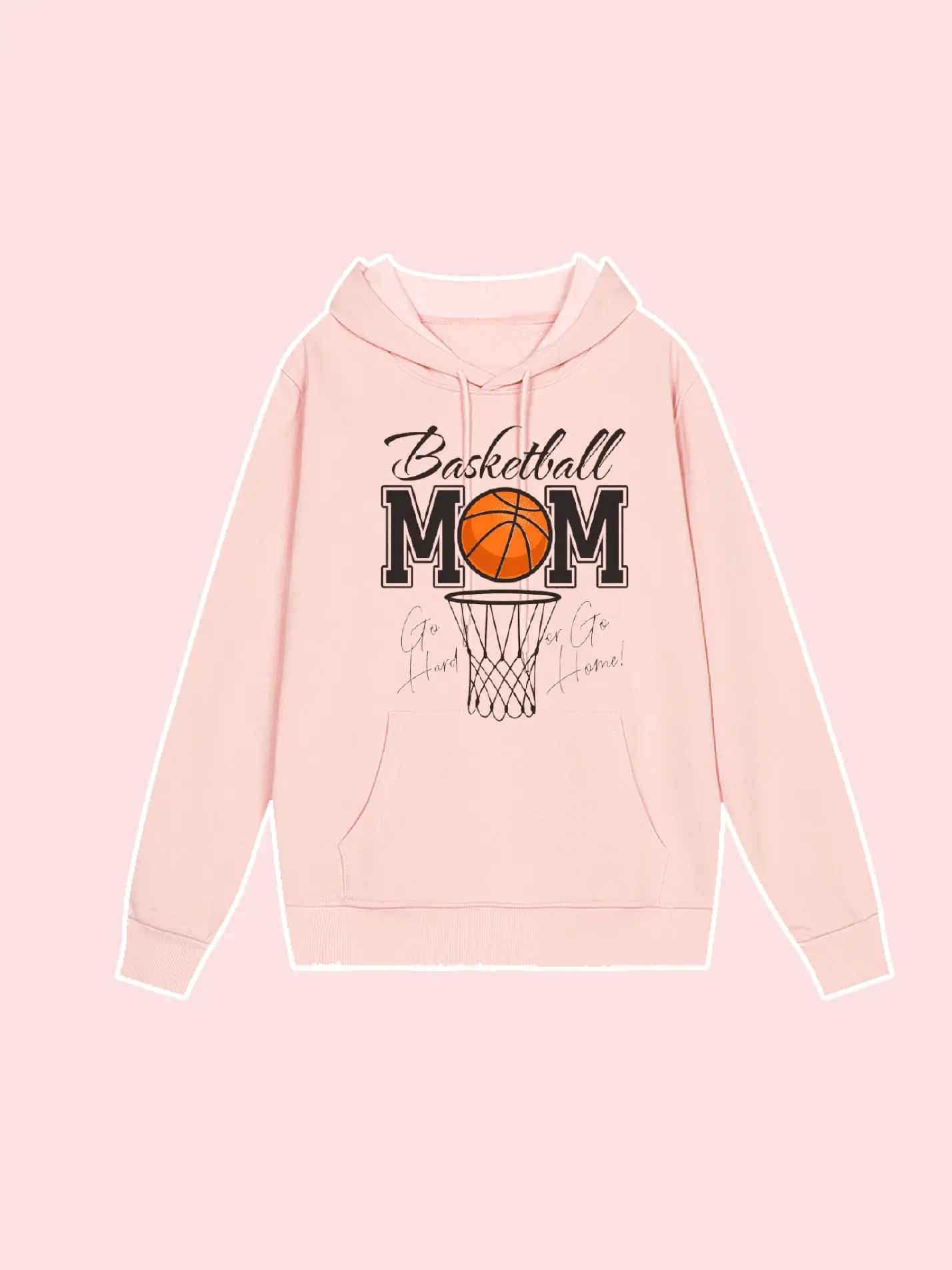 Basketball Mom Graphic Hoodie