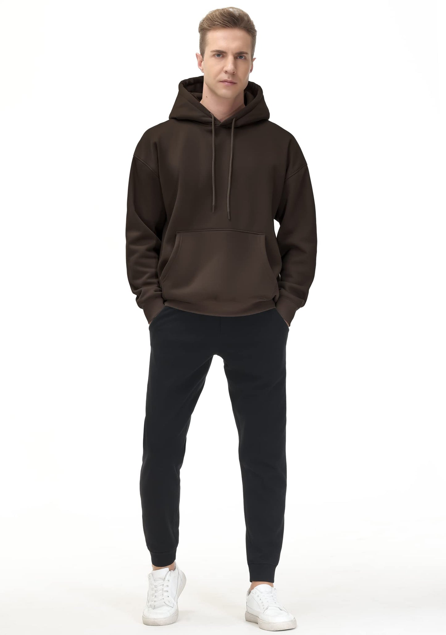 Men's Fleece Pullover Hoodie Loose Fit Ultra Soft
