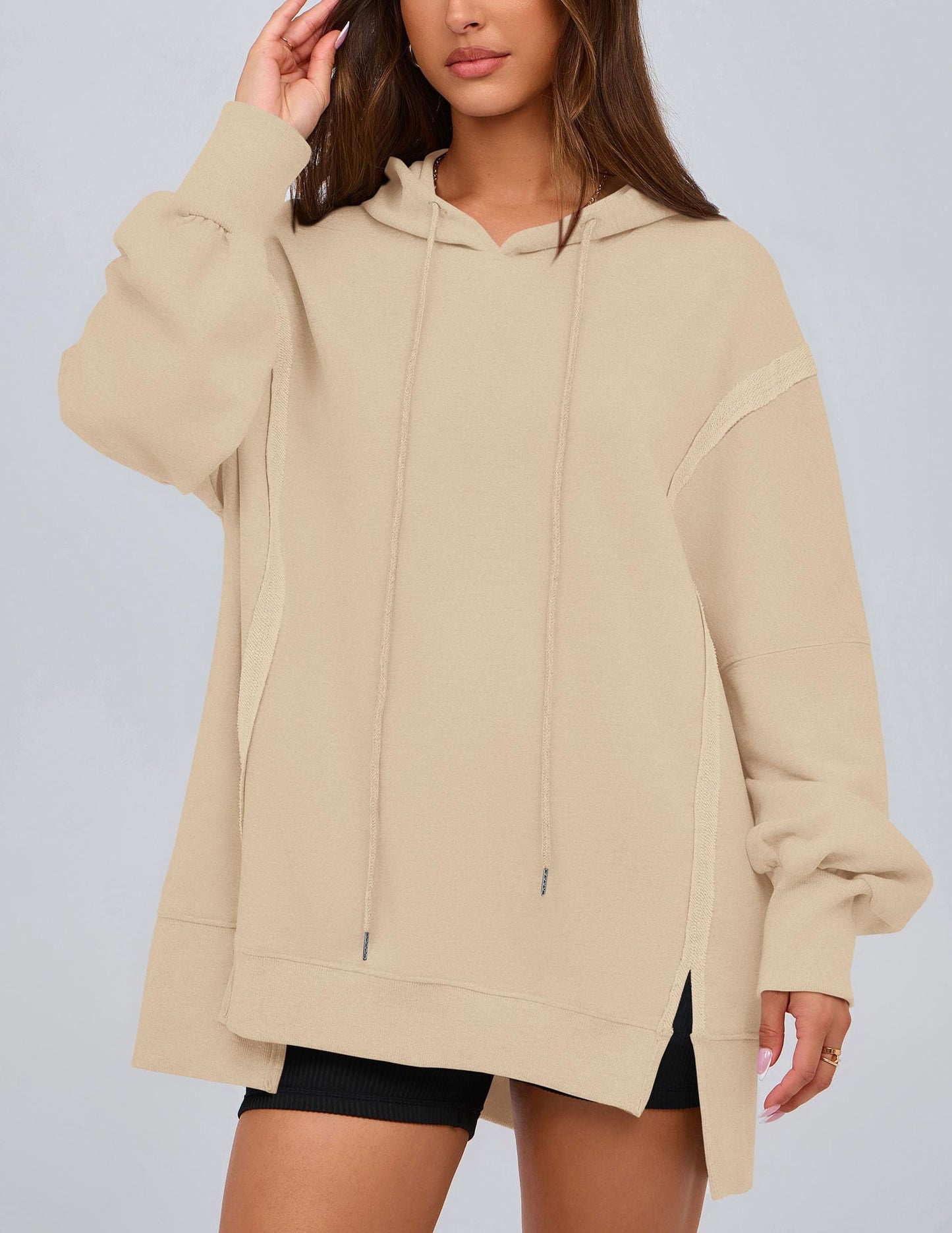 Womens Oversized Hoodie 2025 Spring Sweatshirt Long Sleeve