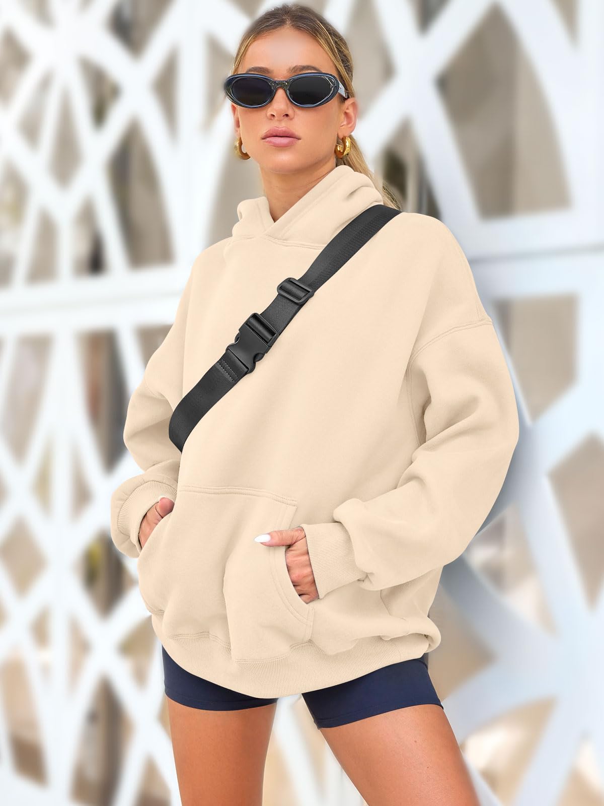 Womens Oversized Sweatshirts Fleece Hoodies Long Sleeve Shirts