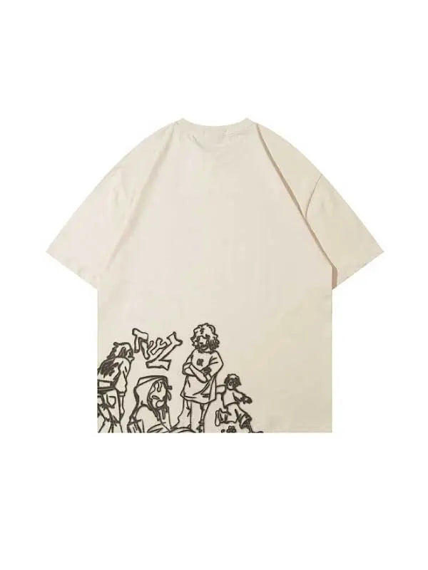 Women's Pink Street Style Short Sleeve T-Shirt