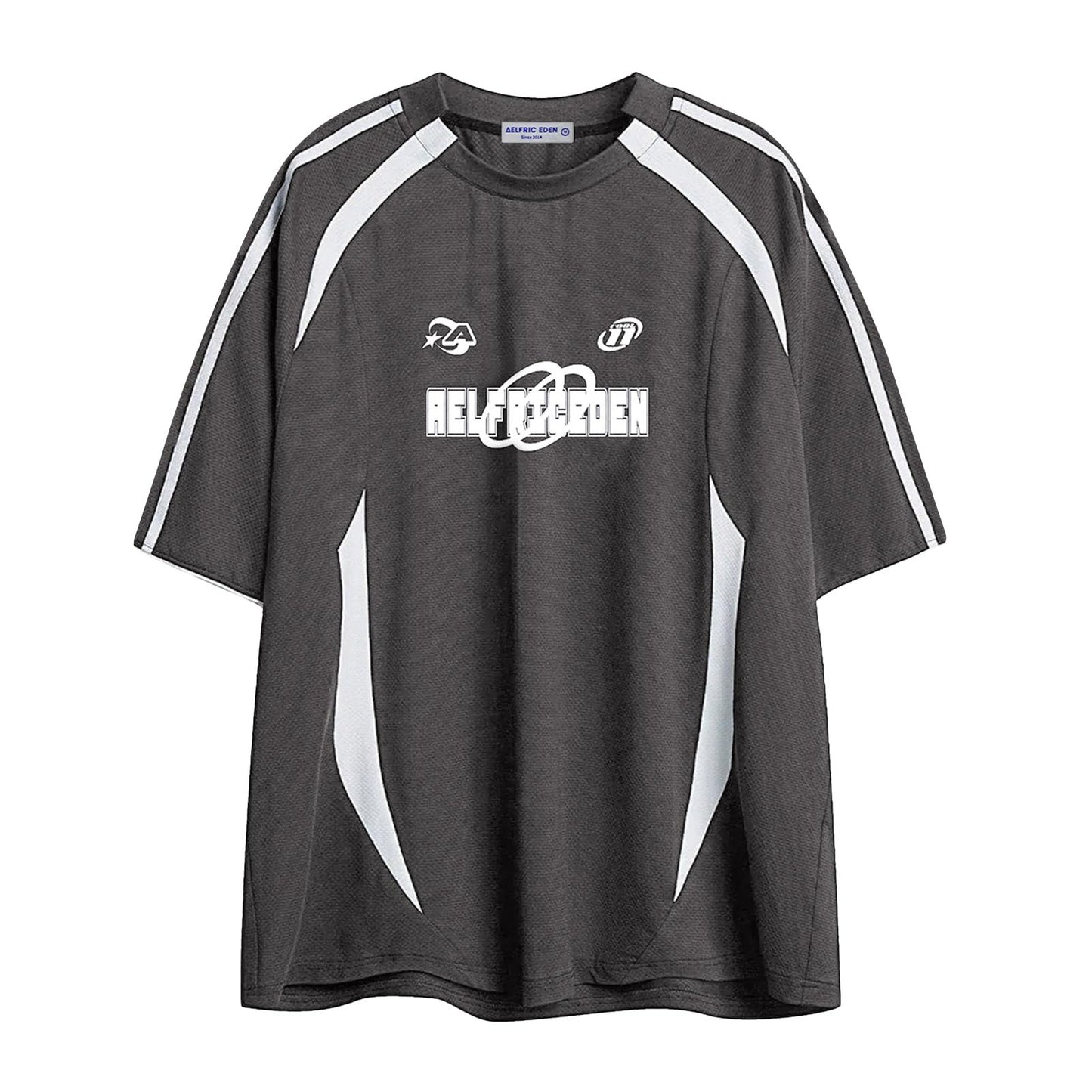 Oversized T Shirt Men 90s Shirt Unisex Streetwear Contrast Color Graphic Tees