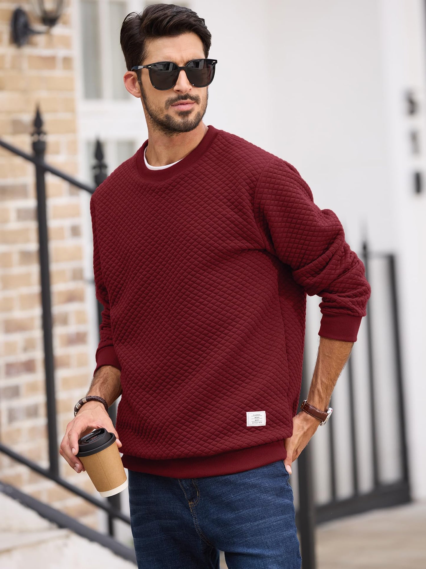 Men's Crewneck Sweatshirts Solid
