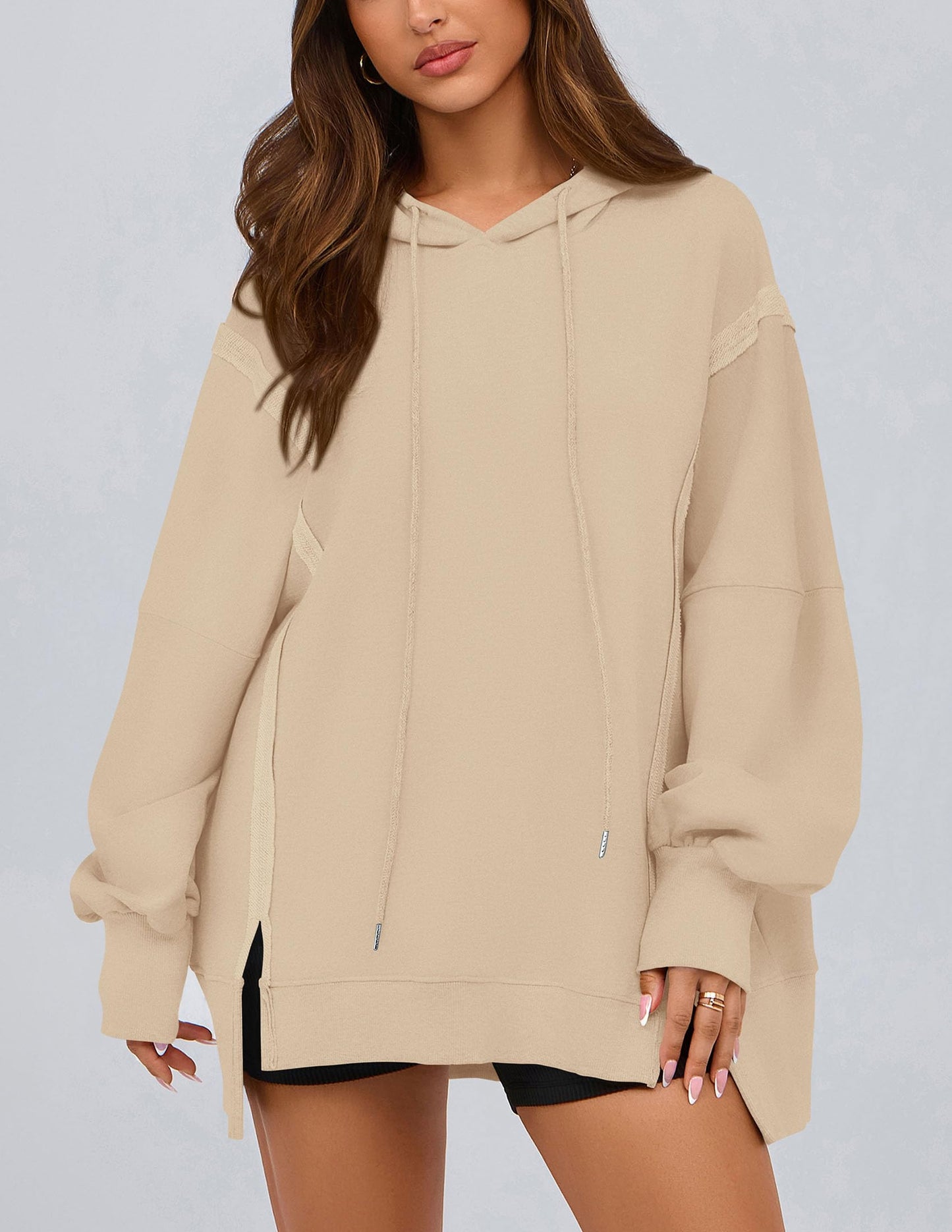 Womens Oversized Hoodie 2025 Spring Sweatshirt Long Sleeve