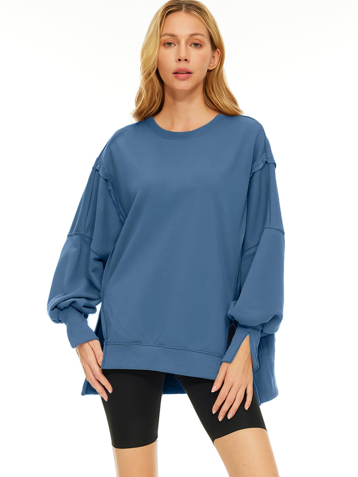Womens Oversized Sweatshirts Hoodies Crewneck Shirts Fall Outfits