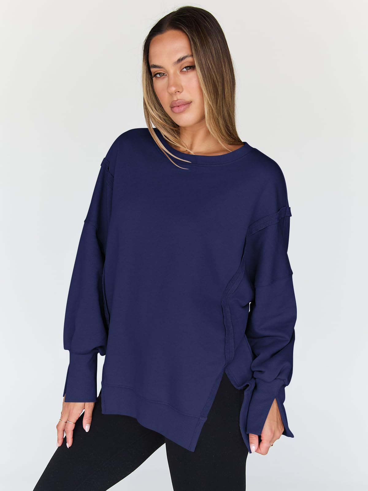 Womens Oversized Sweatshirts Hoodies Crewneck Shirts Fall Outfits