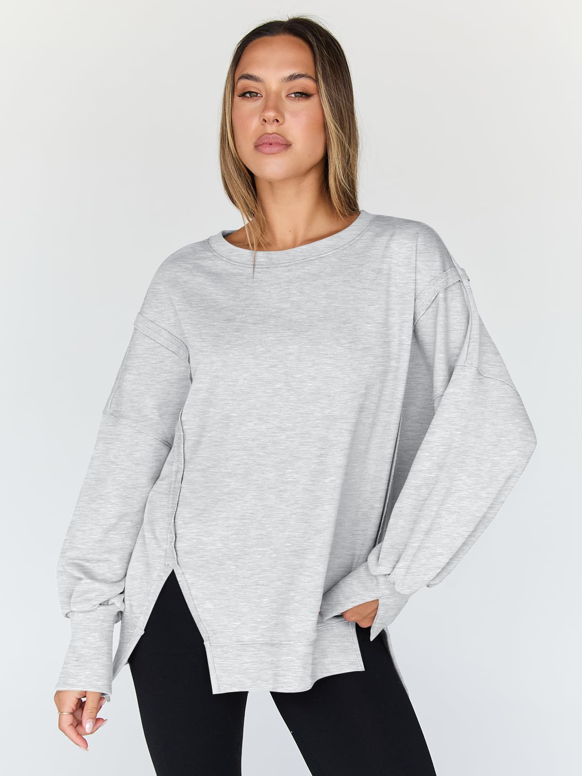 Womens Oversized Sweatshirts Hoodies Crewneck Shirts Fall Outfits