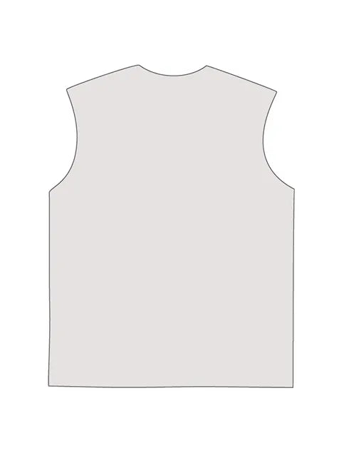 230g Cotton Saturn Printed Sleeveless Wash Old T-shirt