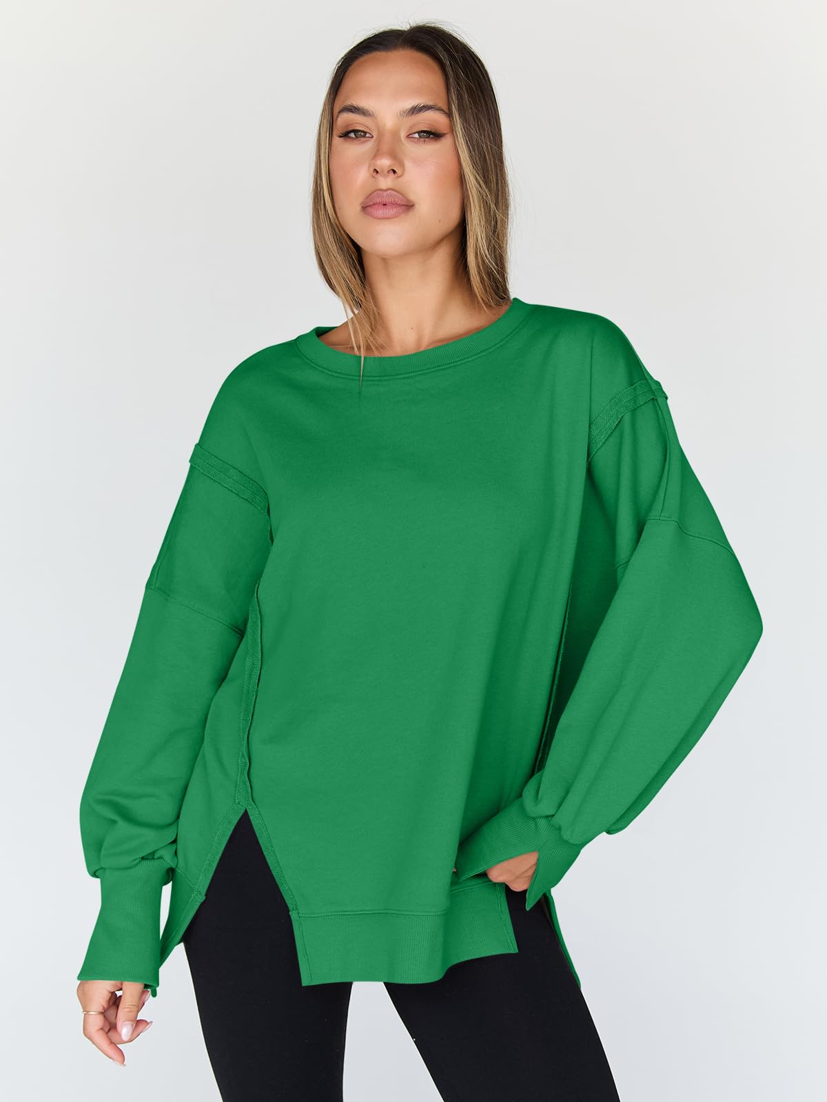 Womens Oversized Sweatshirts Hoodies Crewneck Shirts Fall Outfits