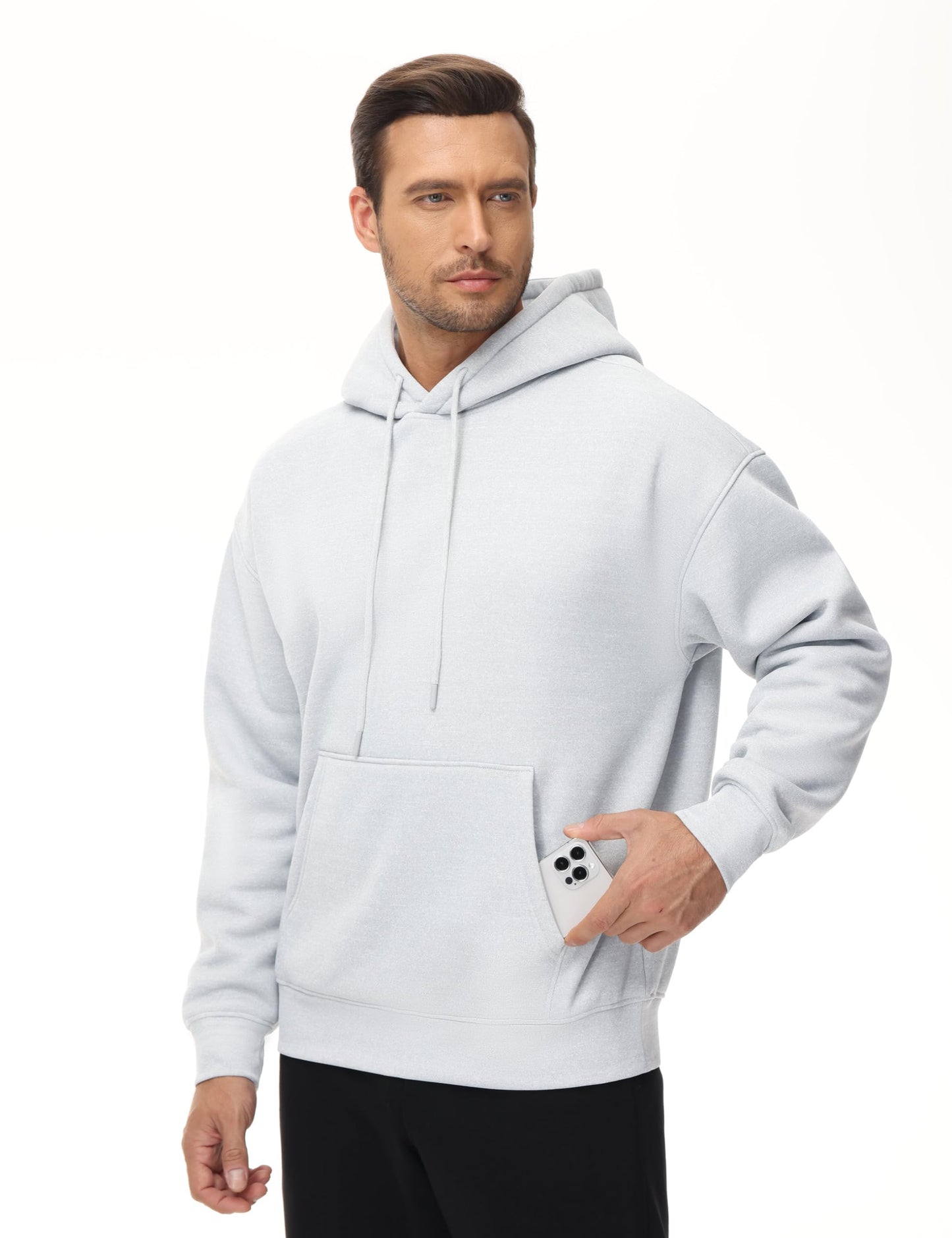 Men's Fleece Pullover Hoodie Loose Fit Ultra Soft