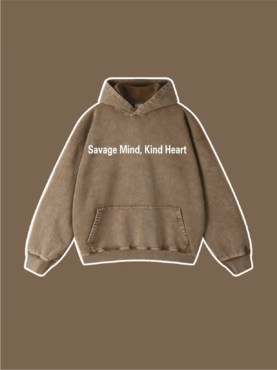 Savage Mind Kind Heart Vintage Hoodie
