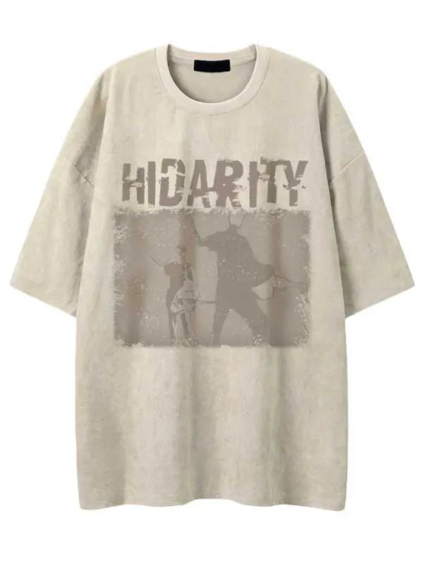 Men's Washed Vintage Slogan Graphic Tee