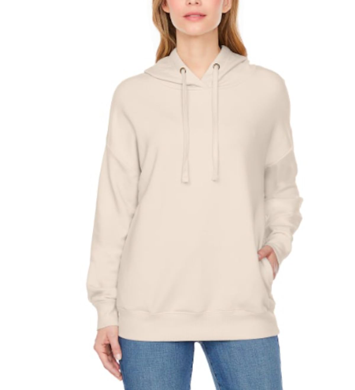 Women's Super Soft Pullover Hoodie with Side Pockets