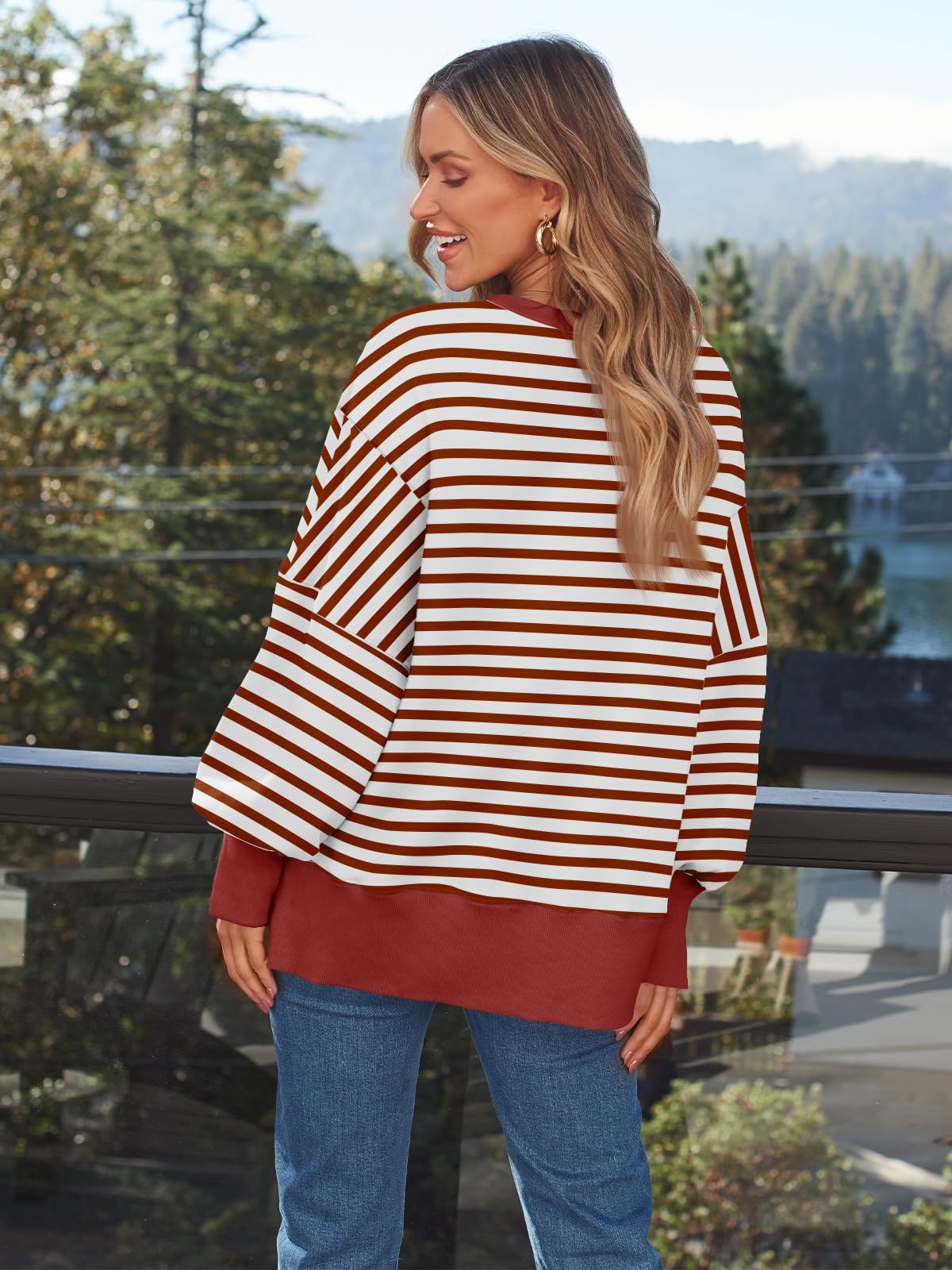 Womens Oversized Sweatshirts Hoodies Crewneck Shirts Fall Outfits