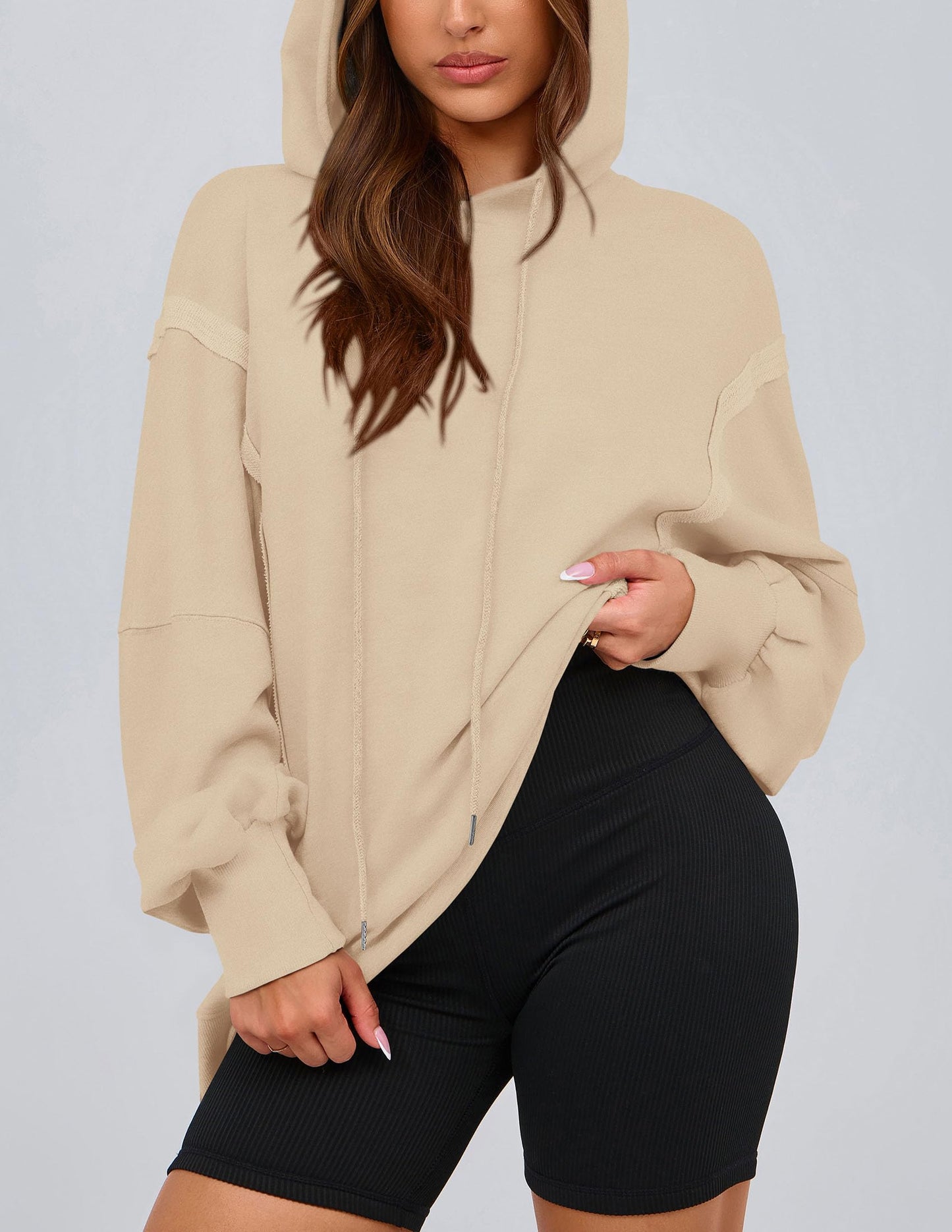 Womens Oversized Hoodie 2025 Spring Sweatshirt Long Sleeve