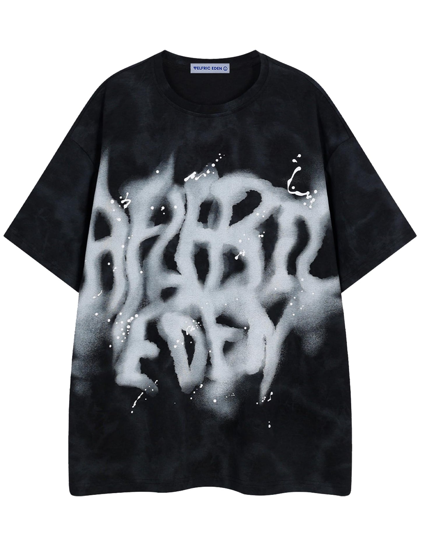 Mens Graphic Tee Shirts Oversized Baggy Loose Cotton T-Shirt Streetwear