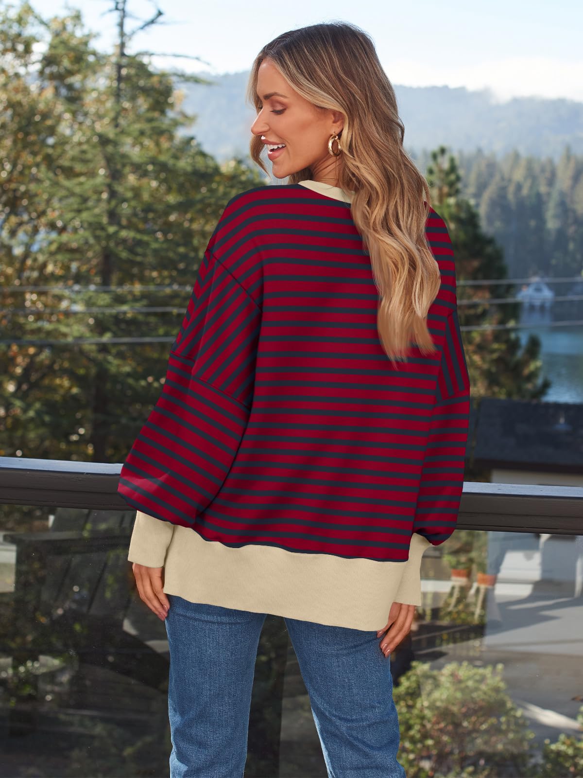 Womens Oversized Sweatshirts Hoodies Crewneck Shirts Fall Outfits