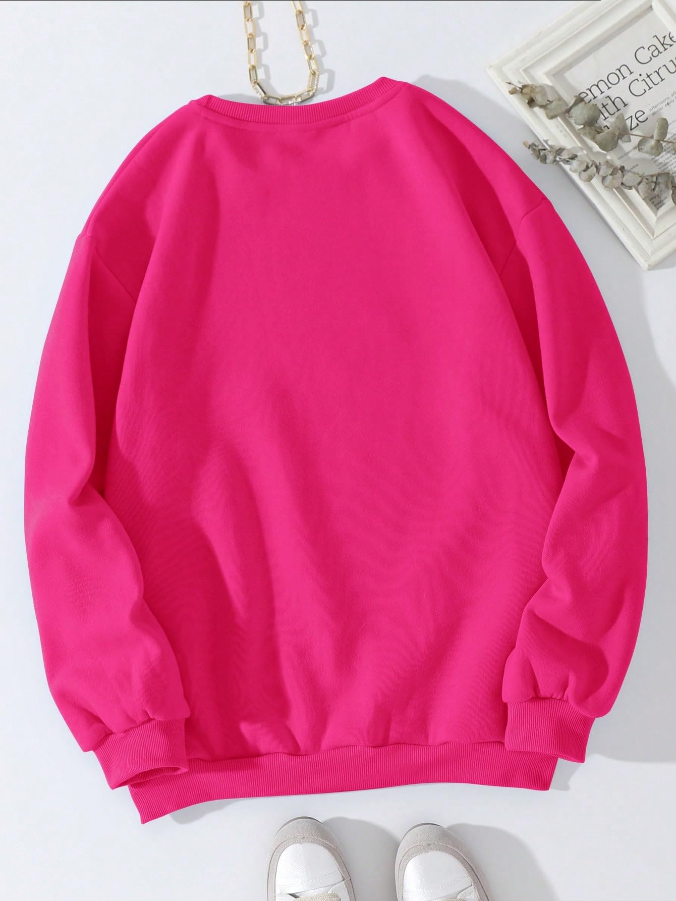 Women's Letter Graphic Print Long Sleeve Sweatshirt Pullover Tops