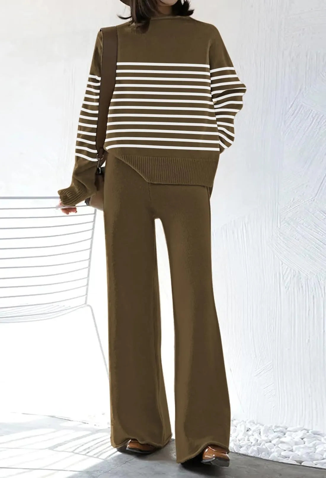 Womens 2 Piece Outfit Set Long Sleeve