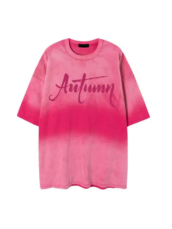 Women's Autumn Letter Graphic Tee