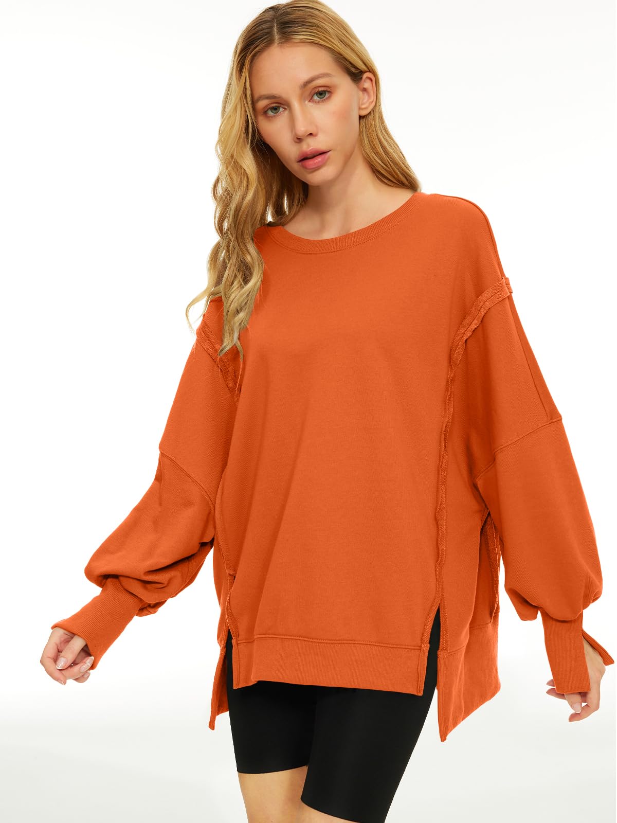 Womens Oversized Sweatshirts Hoodies Crewneck Shirts Fall Outfits