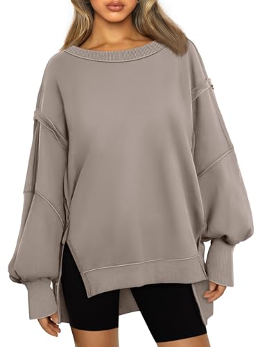 Womens Oversized Sweatshirts Hoodies Crewneck Shirts Fall Outfits