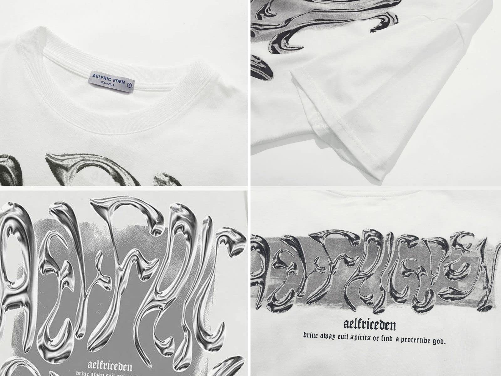 Metalic Graphic Tees Men Y2k Oversized T Shirts Women Vintage Tees Unisex Summer Tops