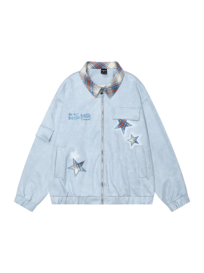 Star Embroidered Jacket for Women