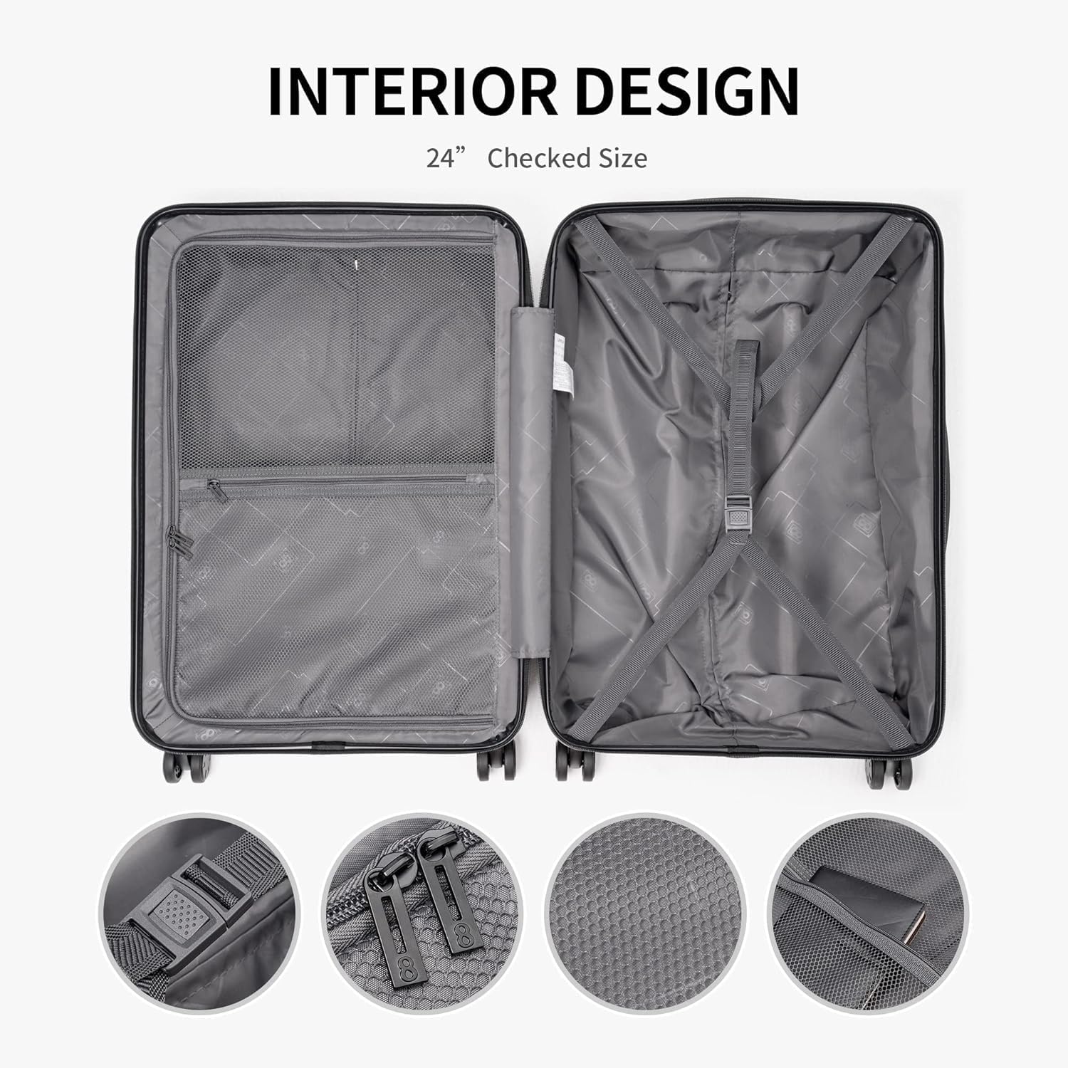 Luggage Airline Approved 20 Inch Expandable Hard Sided Luggages
