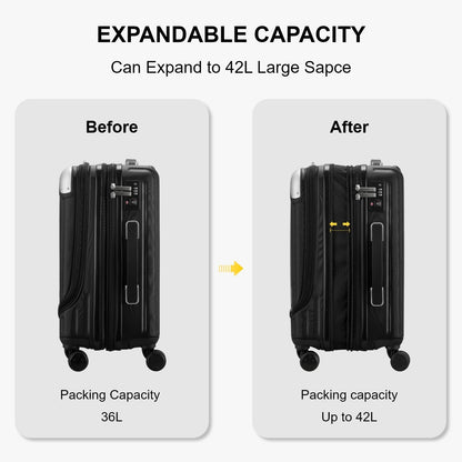 Luggage Airline Approved 20 Inch Expandable Hard Sided Luggages