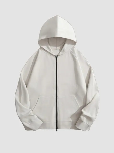 400g Cotton Zip-up Hoodie