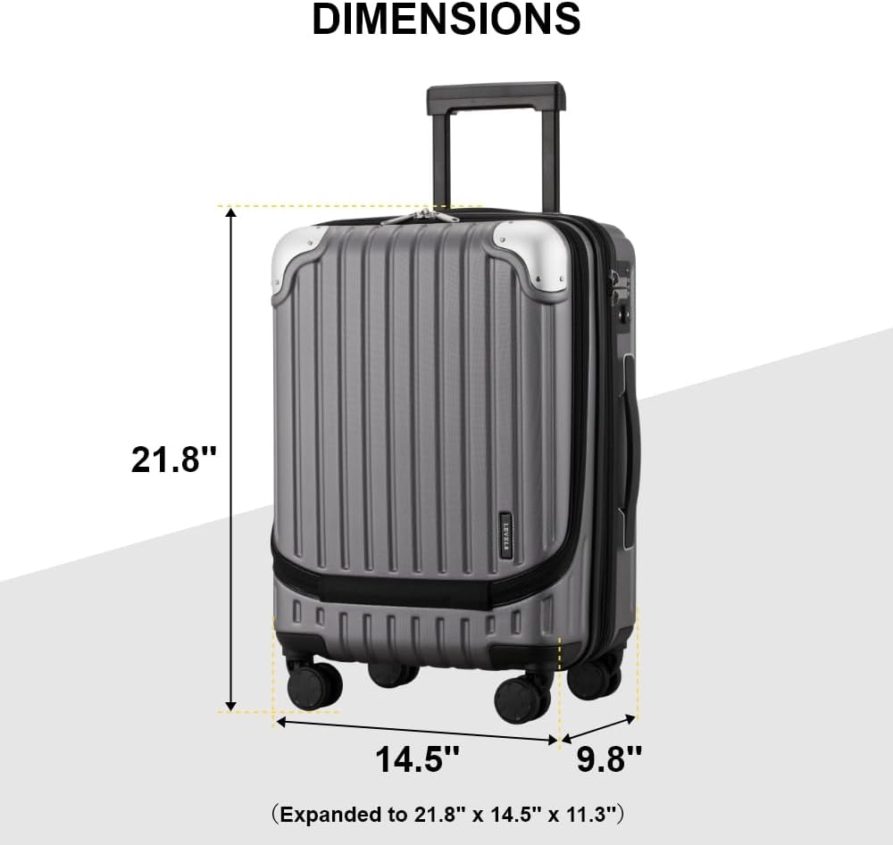 Luggage Airline Approved 20 Inch Expandable Hard Sided Luggages