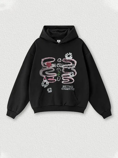 360g Skull Wash Old Cotton Hoodie