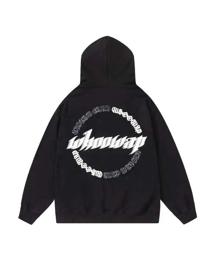 Girl's Letter Graphic Zip Up Hoodie