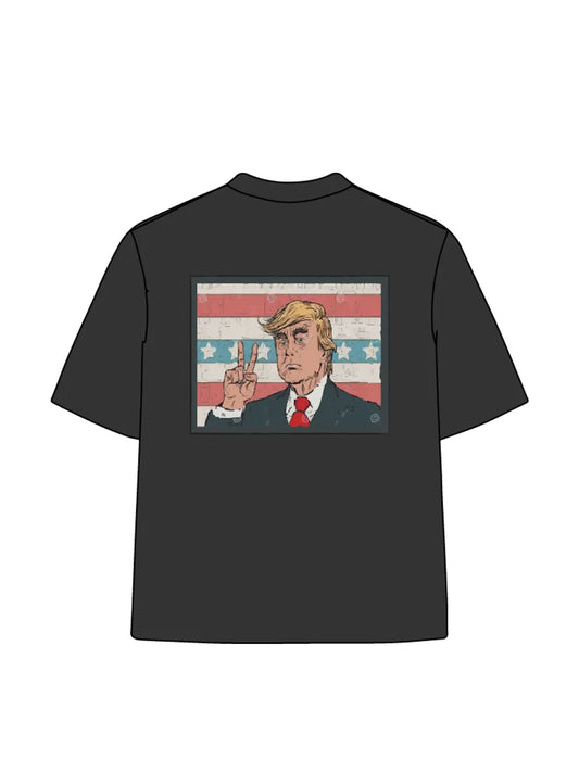 270g Cotton MAGA Printed Wash Old T-shirt