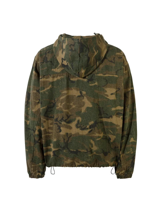 High Street Camo Hooded Jacket for Men