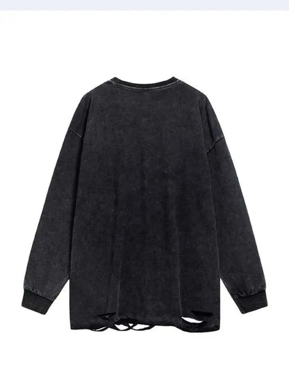Men's Simple Necklace Long Sleeve T-shirt