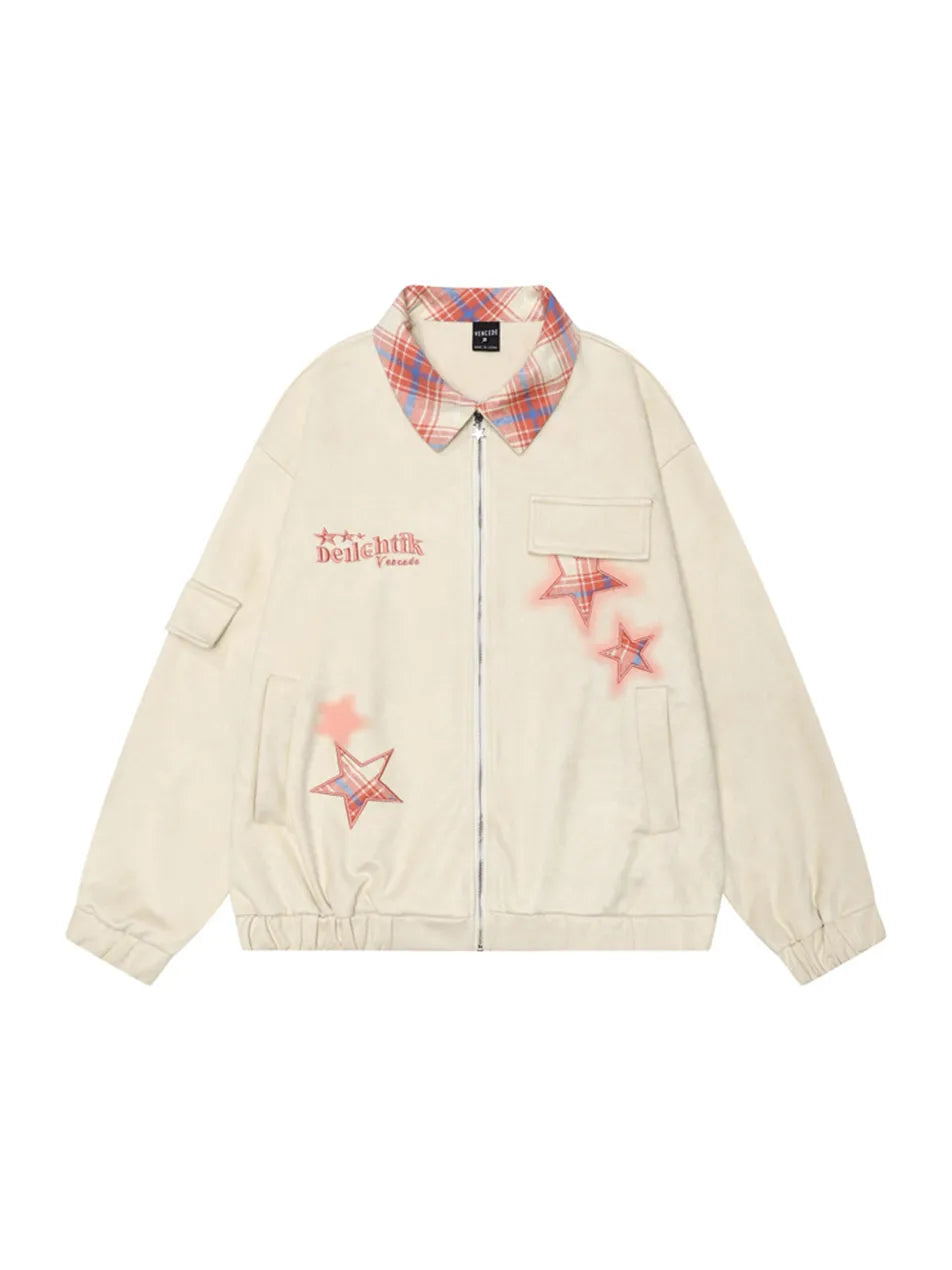 Star Embroidered Jacket for Women