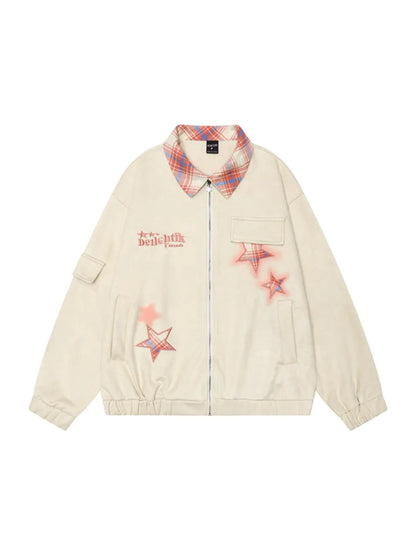 Star Embroidered Jacket for Women