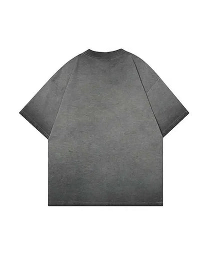 Women's Washed Vintage Letter Graphic Tee