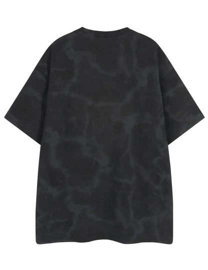 Mens Graphic Tee Shirts Oversized Baggy Loose Cotton T-Shirt Streetwear