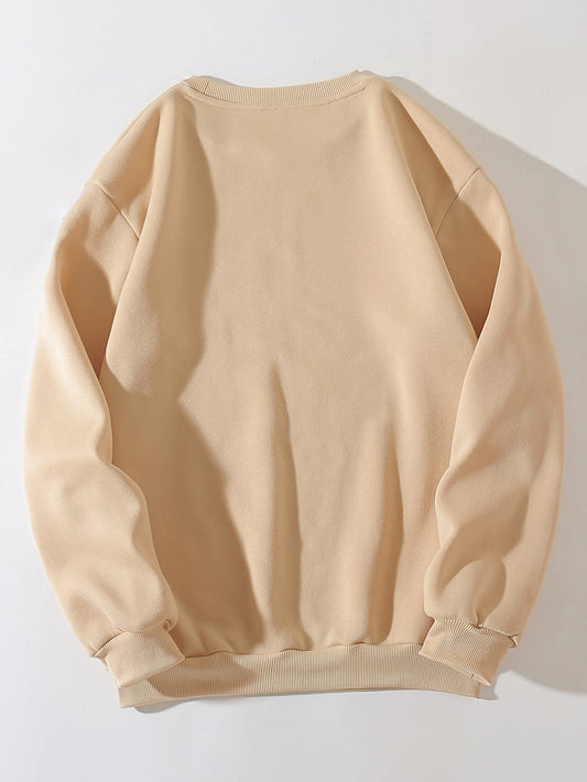 Women's Letter Graphic Print Long Sleeve Sweatshirt Pullover Tops