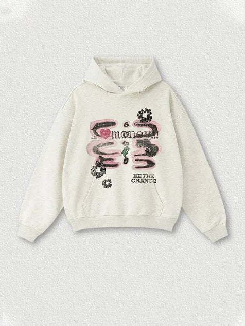 360g Skull Wash Old Cotton Hoodie