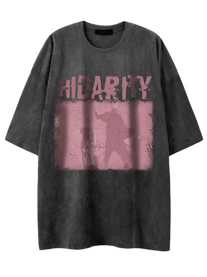Men's Washed Vintage Slogan Graphic Tee