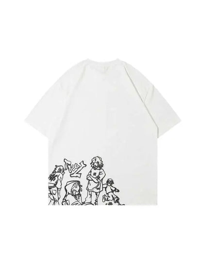 Women's Pink Street Style Short Sleeve T-Shirt